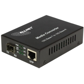 NET Z ALLNET Medienkonverter 10GBASE-T auf 10GBASE-SX/LX Single-/Multimode SFP+ Mini-GBIC Anschluss ALL-MC109-SFP+