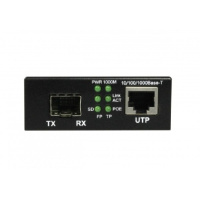 NET Z ALLNET Medienkonverter PoE (15,4W/30W) auf 1000BASE-SX/LX Single-/ Multimode SFP Mini-GBIC Anschluss ALL-MC202P-SFP1-PoE