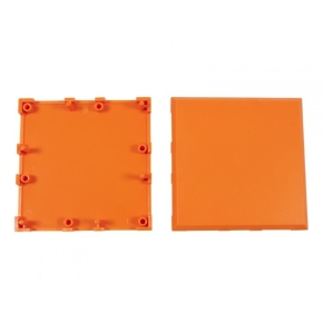 ALLNET BrickRknowledge Kunststoffschale 2x2 orange oben und unten 10er Pack