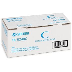 Kyocera Toner TK-5240C Cyan bis zu 3.000 Seiten gem. ISO/IEC 19798