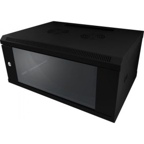 ALLNET Netzwerkschrank 19 9HE 1-teilig T450mm Schwarz SMC-Serie