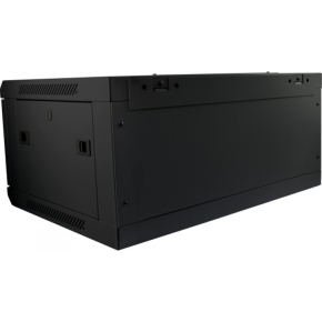 ALLNET Netzwerkschrank 19 9HE 1-teilig T450mm Schwarz SMC-Serie