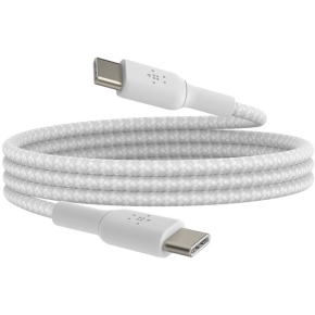 Belkin geflochtenes USB-C / USB-C-Kabel 0,15m, weiss