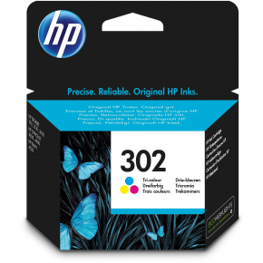 HP Tinte 302 F6U65AE Color (Cyan/Magenta/Gelb)