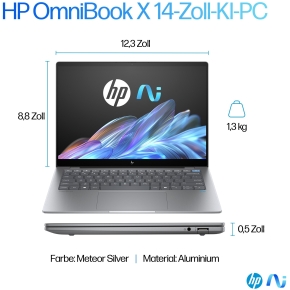 HP AI OmniBook X 14-fe0165ng QS X1E-78-100/16GB/1TBSSD/W11Home silver