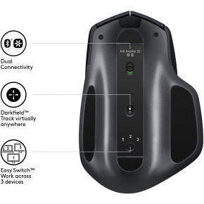 Logitech MX Master 2S RF Wireless Mouse 1000DPI Graphit