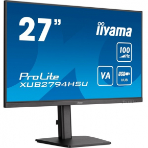 68,6cm/27 (1920x1080) Iiyama XUB2794HSU-B6 DP HDMI 4ms LS Höhenverstellbar Black