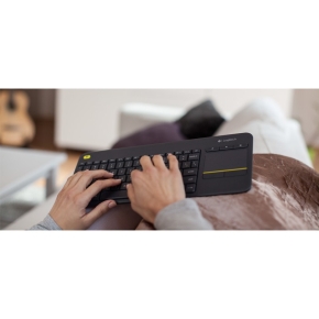 Logitech K400 Plus wireless Touch black QWERTZ DE