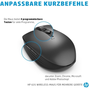 HP Multi-Device 635 Black Wireless Mouse