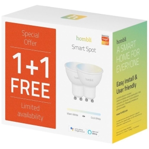 Hombli smarte Glühbirne, 4,5W, CCT, 1+1 Promo Pack