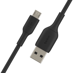 Belkin Micro-USB/USB-A Kabel PVC, 1m, schwarz