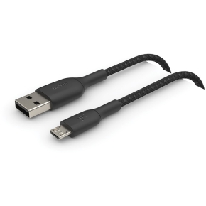 Belkin Micro-USB-Kabel ummantelt, 1m, schwarz