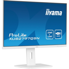 68,5cm/27 (2560x1440) Iiyama ProLite XUB2797QSN-W1 16:9 WQHD IPS 1ms 100Hz HDMI DP USB-C Speaker Pivot Black