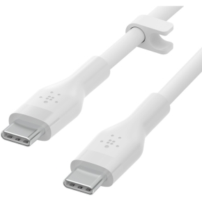 Belkin Flex USB-C/USB-C Kabel, Schnellladen bis 60W, 2m, weiß