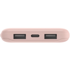 Belkin BOOST CHARGE Powerbank, 10.000mAh 12W, USB-A & -C, rosa