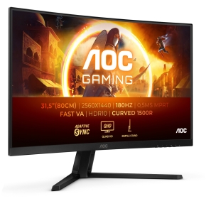 81,3cm/32 (2560x1440) AOC Gaming CQ32G4VE 16:9 QHD Curved FastVA 0,5ms 180Hz HDR10 HDMI DP Black