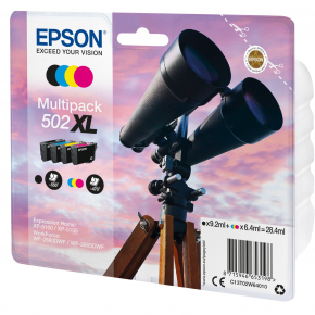 Epson Tinte 502 C13T02W64010 4er Multipack (BKMCY) bis zu 470 Seiten