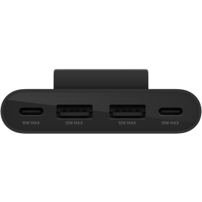 Belkin 4-Port USB-Splitter 2x USB-C,2xUSB-A, max.30 W, schwarz