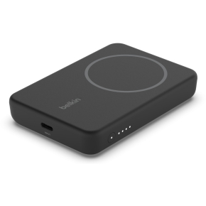 Belkin Magn. drahtlose Powerbank, Standfuß, 5.000 mAh, schwarz