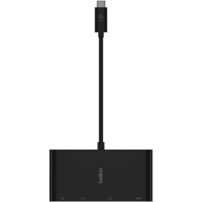 Belkin USB-C auf Gigabit-Ethernet/HDMI/VGA/USB-A-Adapter, blk