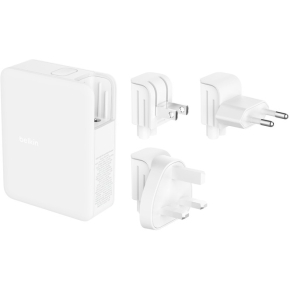 Belkin 140 Watt 4-Port GaN Ladegerät mit UK, EU, US Stecker