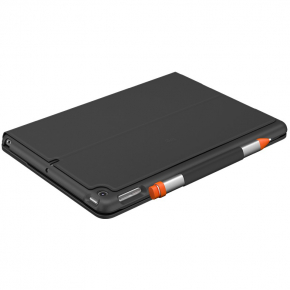 Logitech Slim Folio Bluetooth Tastatur und Schutzhülle iPad 7./8. Generation grey QWERTZ DE