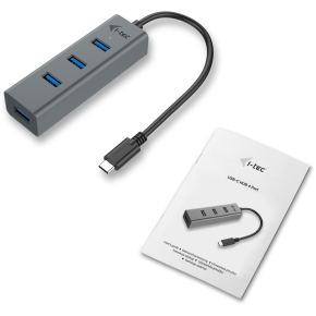 D I-TEC USB-C METAL 4-PORT HUB