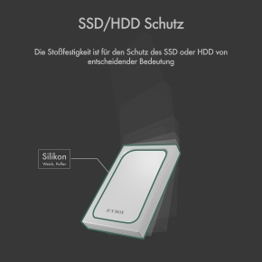 2.5 6cm 1x SATA 2.5 zu 1x USB 3.0 Host. Schreibschutz ICY BOX