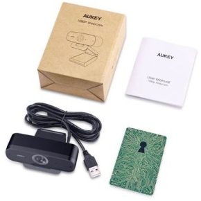 Aukey PC-W3 Stream Series Full HD Webcam with 1/2,9-CMOS Sensor black