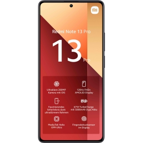 Xiaomi Redmi Note 13 Pro Dual Sim 8+256GB midnight black DE