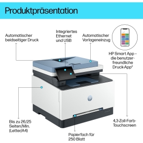 FL HP Color LaserJet PRO MFP 3302fdng Farblaserdrucker 4in1 A4 LAN ADF Duplex