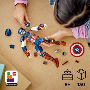 LEGO Marvel Super Captain America Baufigur 76258