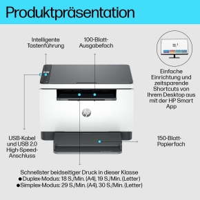 L HP LaserJet MFP M234d A4 Laser-Multifunktionsdrucker 4in1 A4 Duplex