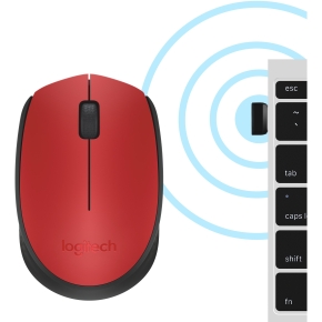 Logitech M171 Wireless red