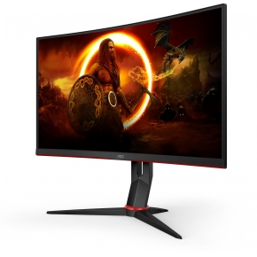 68,6cm/27 (1920x1080) AOC C27G2ZU/BK Gaming Curved 16:9 0,5ms 240Hz 2xHDMI DisplayPort VESA Lift Speaker Full HD Black Red