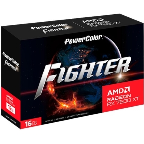 RX 7600 XT 16GB PowerColor Fighter Radeon GDDR6