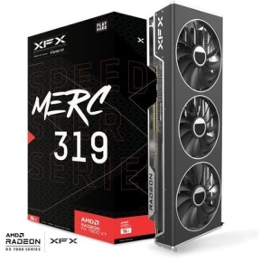 RX 7800 XT 16GB XFX Speedster MERC319 Black Edition GDDR6 3 Fan