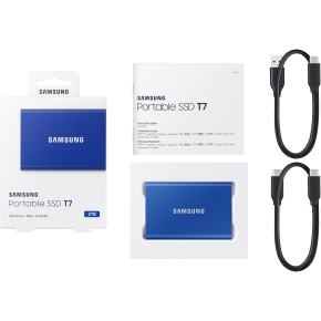 2TB Samsung Portable T7 USB 3.2 Gen2 Blue retail