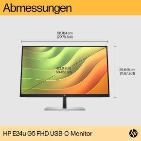 60,5cm/23,8 (1920x1080) HP E24u G5 IPS HDMI DP USB-C Full HD