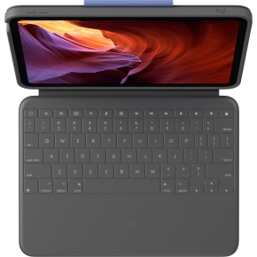 Logitech Rugged Folio - Tastatur und Foliohülle iPad 10. Generation graphite QWERTZ DE