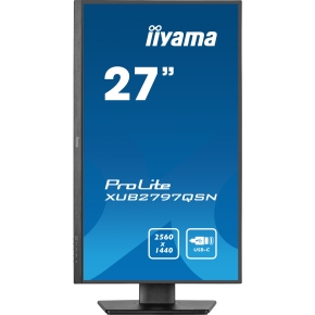 68,5cm/27 (2560x1440) iiyama PROLITE XUB2797QSN-B1 16:9 WQHD IPS 1ms 100Hz HDMI DP USB-C RJ45 Speaker Pivot Black