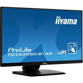 24/60,5cm (1920x1080) iiyama ProLite T2454MSC-B1AG 16:9 5ms Touchscreen VGA USB HDMI VESA Speaker Full HD Black