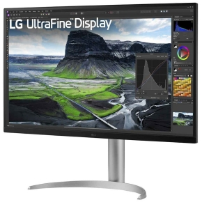 80cm/32 (3840x2160) LG UltraFine 32UQ850V-W 16:9 4K IPS 5ms 60Hz HDR400 HDMI DP USB-C Speaker Pivot Silver