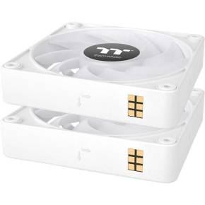 140mm Thermaltake CT140 EX ARGB Sync PC Cooling Fan White 3 Fan Pack