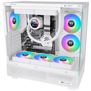 140mm Thermaltake CT140 EX ARGB Sync PC Cooling Fan White 3 Fan Pack