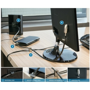 Kensington Desktop Peripheriegeräte Verriegelungs-Kit 2.0
