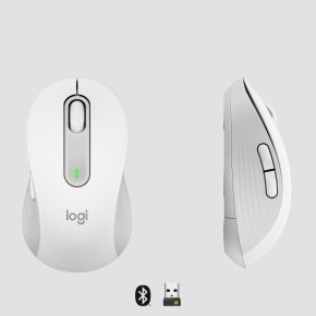 Logitech Signature M650 L for Business Mouse right-handed 5 buttons wireless Bluetooth 2.4 GHz Bolt USB receiver