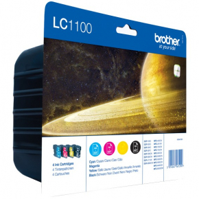 Brother Tinte LC-1100 Value Pack (BK/C/M/Y)