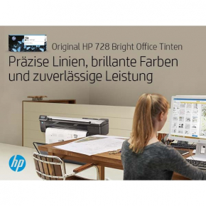 HP Tinte 728 3WX25A Schwarz Matt