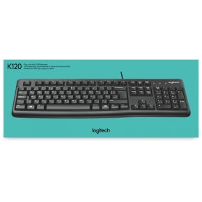 Logitech K120 USB black QWERTY US